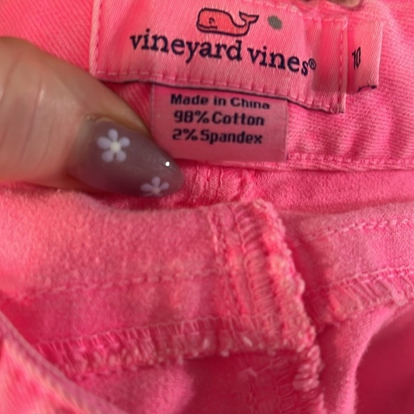 Vineyard Vines Pink Jeans 5 Pocket Size 10 - Picture 7 of 9